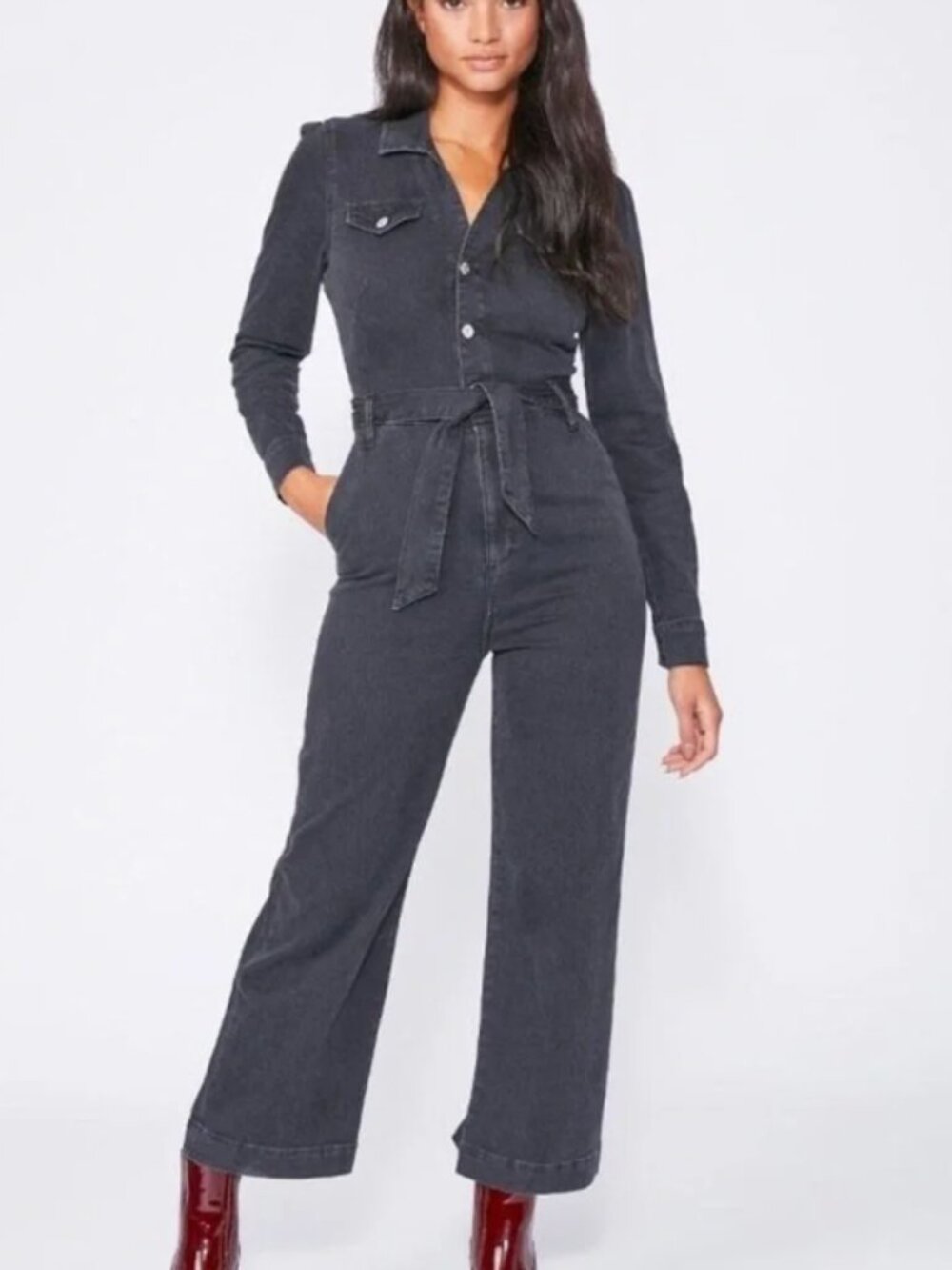 PAIGE Anessa Belted Jumpsuit